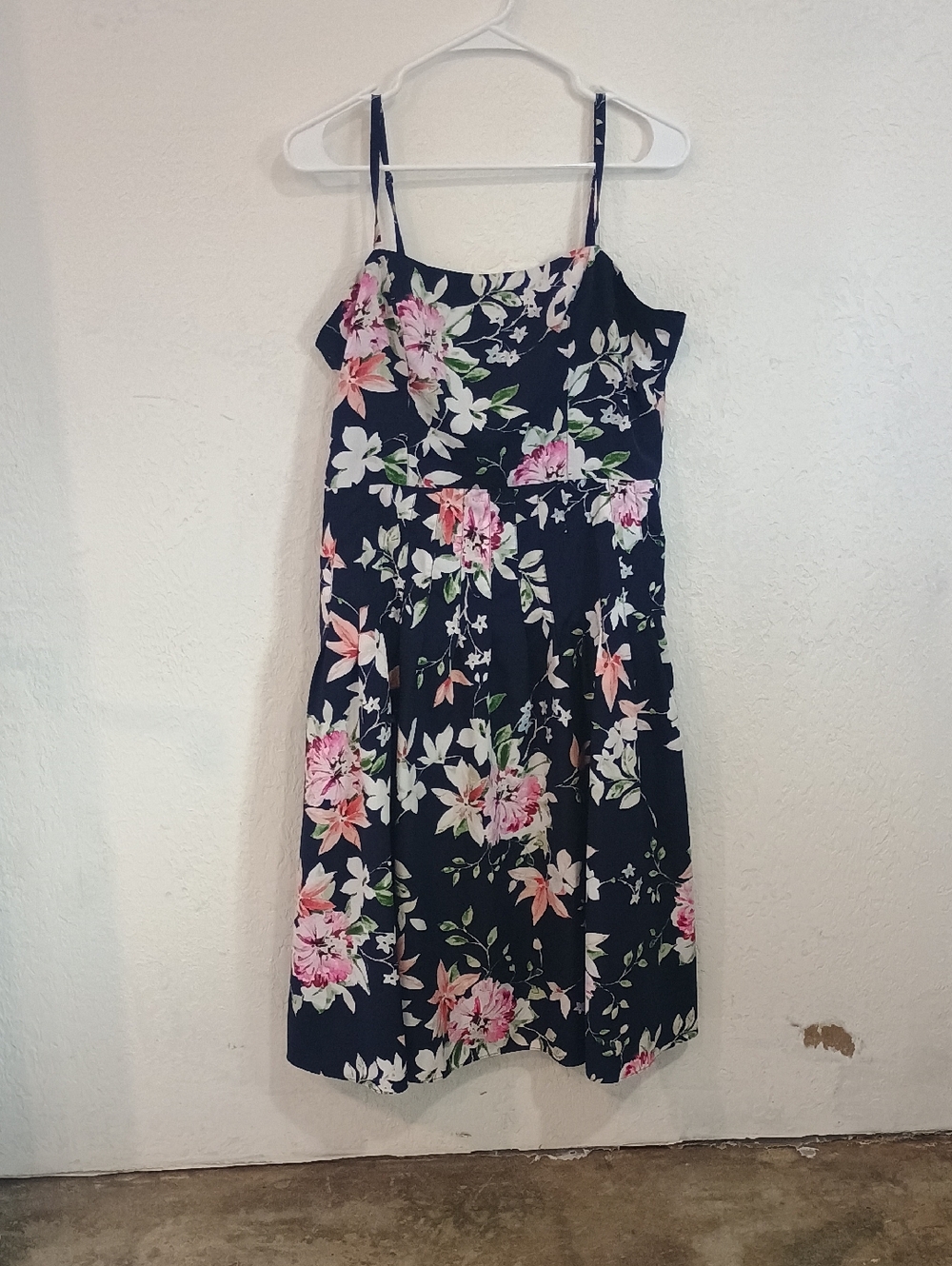 Eliza J Navy Dress with White Label Accent